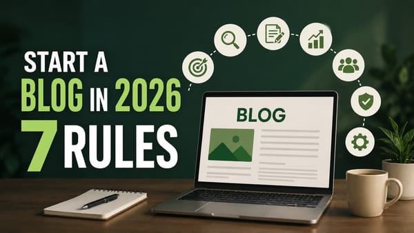 I Wouldn't Start a Blog in 2026 Without These 7 Rules
